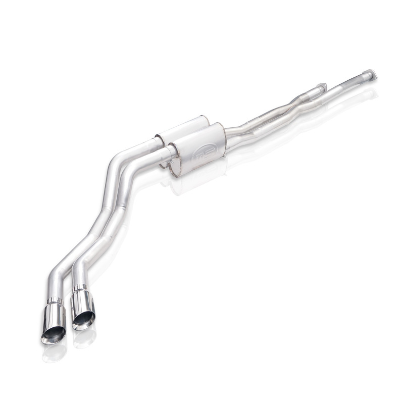 Toyota Tundra Performance Exhaust - Stainless Works - Legend Catback with Dual Mufflers - Polished - `14-`20